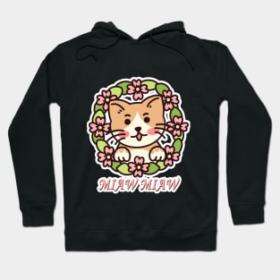 Cat Miaw,lovely cat, cute cat Hoodie